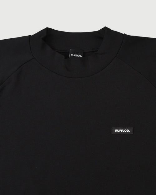 BACK LOGO SIDE POCKET RAGLAN L/S MOCKNECK