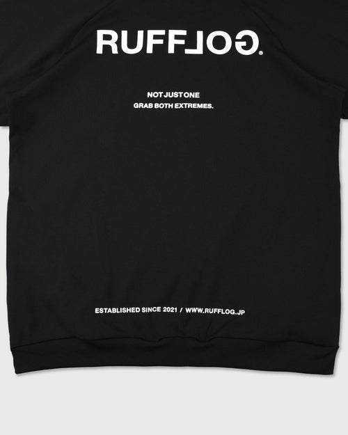 BACK LOGO SIDE POCKET RAGLAN L/S MOCKNECK