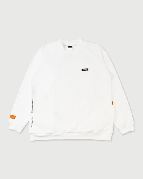 BACK LOGO SIDE POCKET RAGLAN L/S MOCKNECK