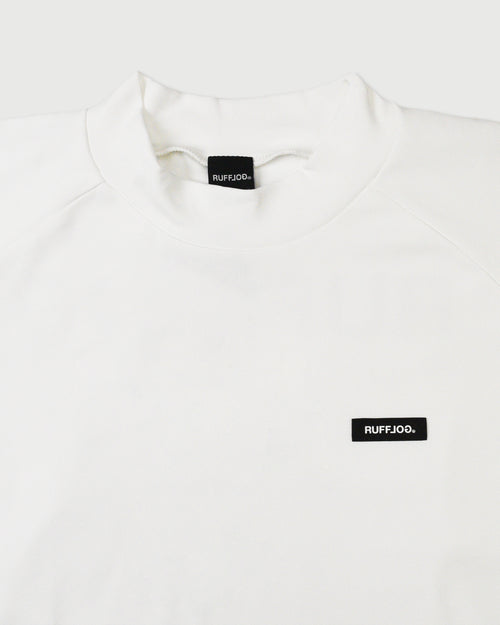BACK LOGO SIDE POCKET RAGLAN L/S MOCKNECK