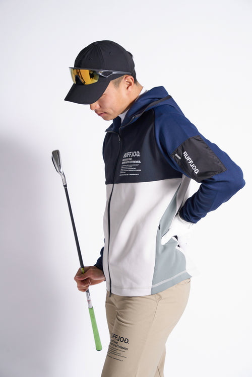 TC BICOLOR STRETCH HOODIE JACKET