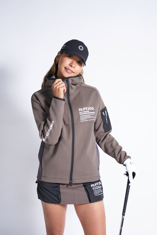 TC BICOLOR STRETCH HOODIE JACKET