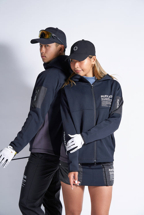 TC BICOLOR STRETCH HOODIE JACKET