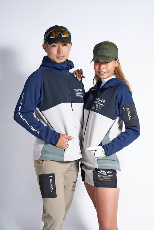 TC BICOLOR STRETCH HOODIE JACKET