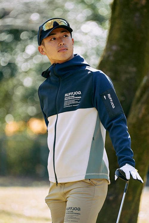 TC BICOLOR STRETCH HOODIE JACKET