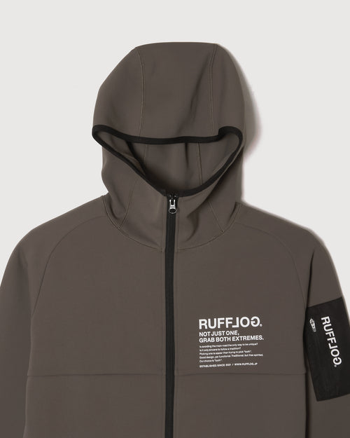 TC BICOLOR STRETCH HOODIE JACKET