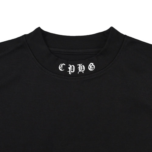 OLD ENGLISH LOGO SS MOCK NECK TEE