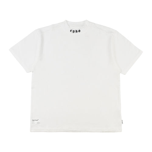 OLD ENGLISH LOGO SS MOCK NECK TEE