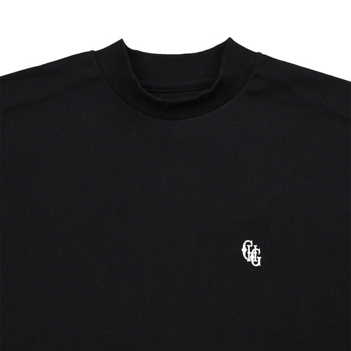 #HALF MOCK NECK CLASSIC LOGO TEE