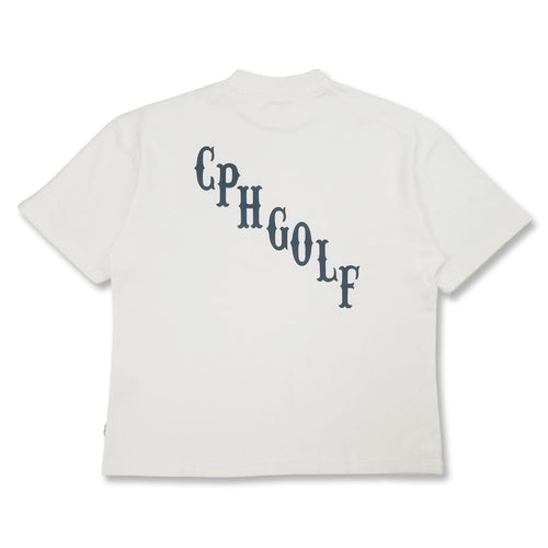 #HALF MOCK NECK CLASSIC LOGO TEE