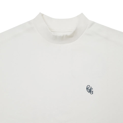 #HALF MOCK NECK CLASSIC LOGO TEE
