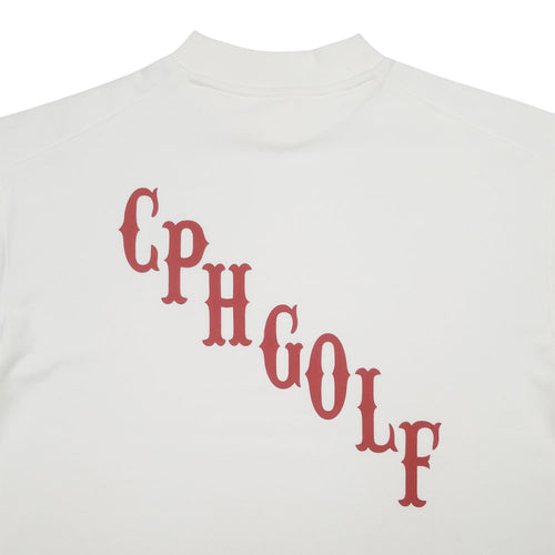 #HALF MOCK NECK CLASSIC LOGO TEE