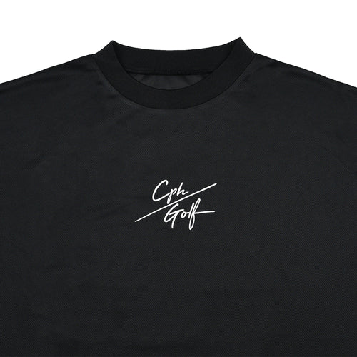 #SLASH LOGO MESH S/S PULLOVER