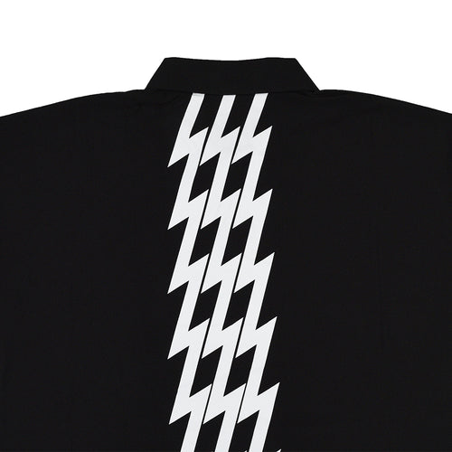 #THUNDER STRIPES SIDE MESH POLO