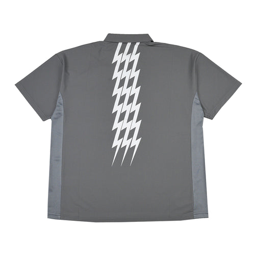 #THUNDER STRIPES SIDE MESH POLO