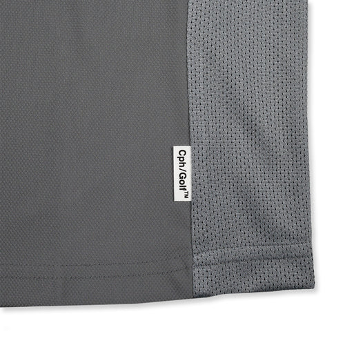 #THUNDER STRIPES SIDE MESH POLO
