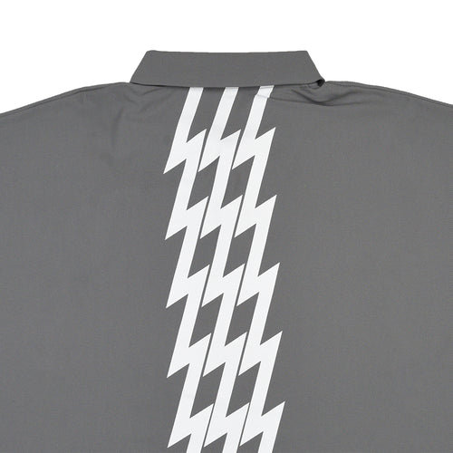 #THUNDER STRIPES SIDE MESH POLO