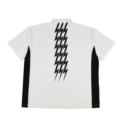 #THUNDER STRIPES SIDE MESH POLO