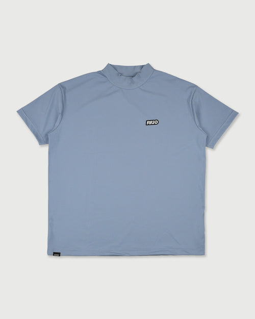 WM RFLG BACK LOGO MOCK NECK TEE