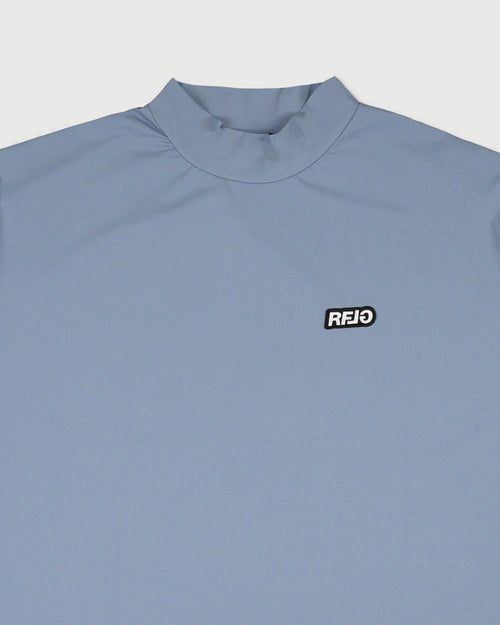 RFLG BACK LOGO MOCK NECK TEE