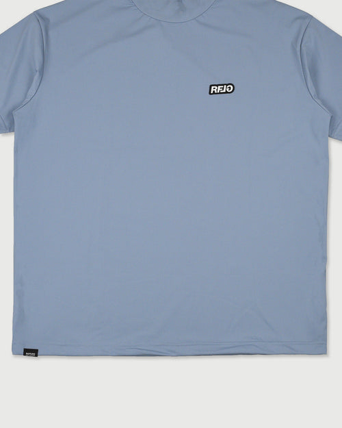 WM RFLG BACK LOGO MOCK NECK TEE