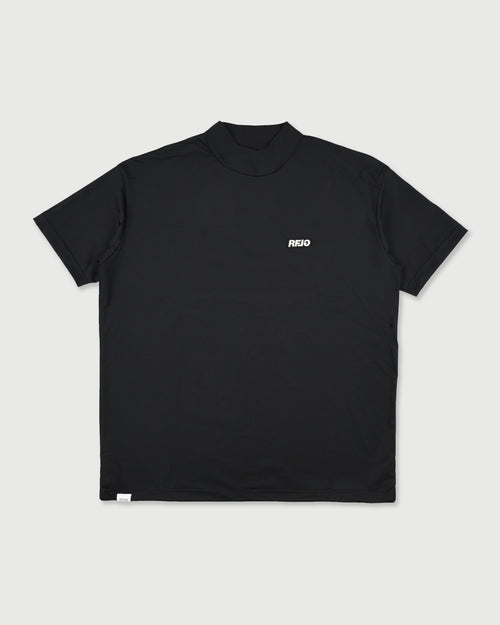 WM RFLG BACK LOGO MOCK NECK TEE