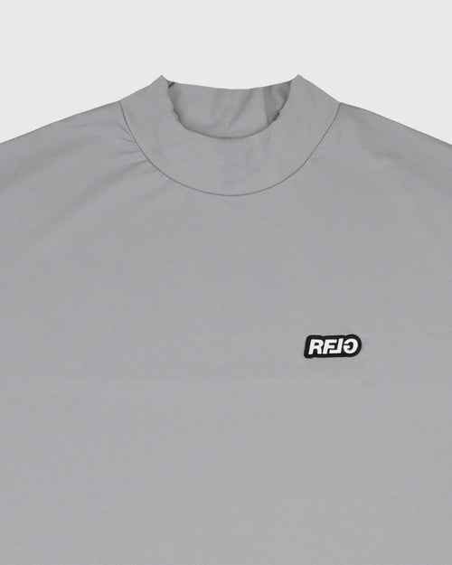 RFLG BACK LOGO MOCK NECK TEE