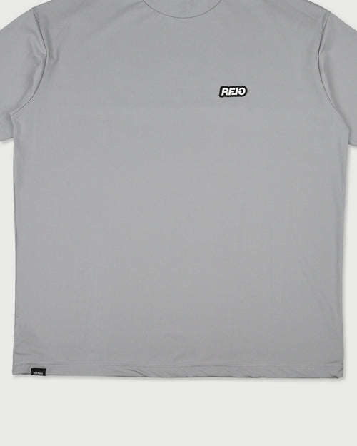 RFLG BACK LOGO MOCK NECK TEE