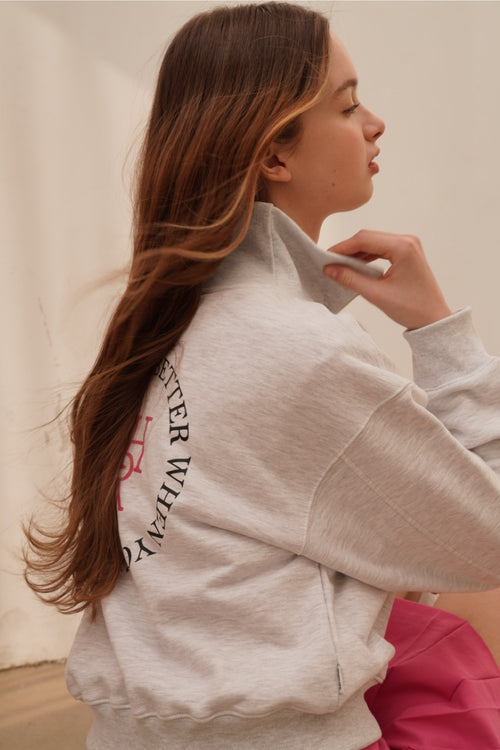 5HR ZIP-UP BACK POINT SWEAT