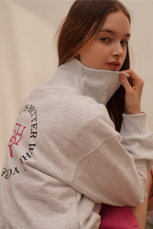5HR ZIP-UP BACK POINT SWEAT