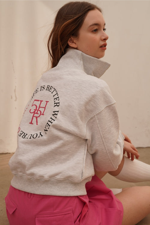 5HR ZIP-UP BACK POINT SWEAT