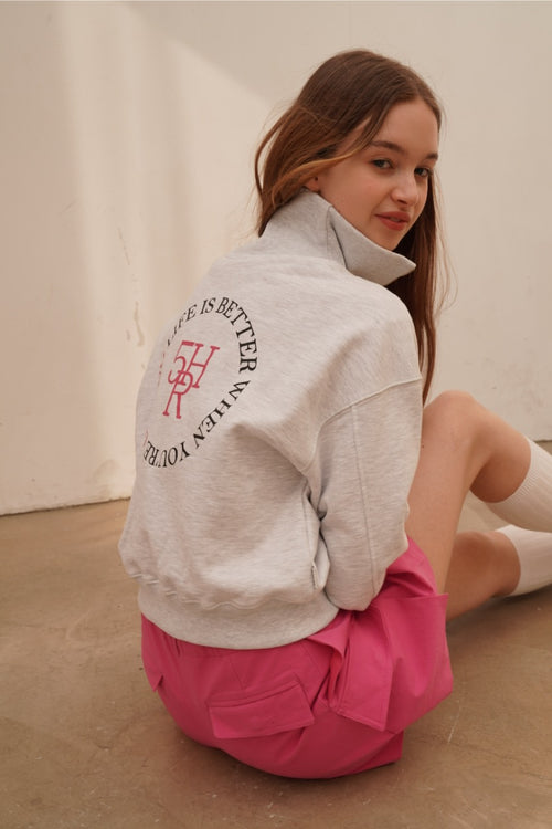 5HR ZIP-UP BACK POINT SWEAT