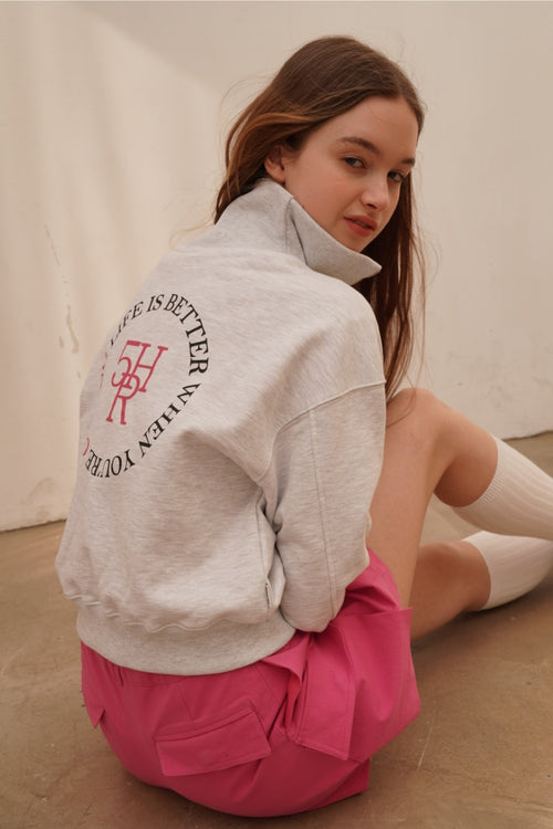 5HR ZIP-UP BACK POINT SWEAT