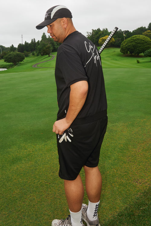 #SLASH LOGO MESH S/S PULLOVER