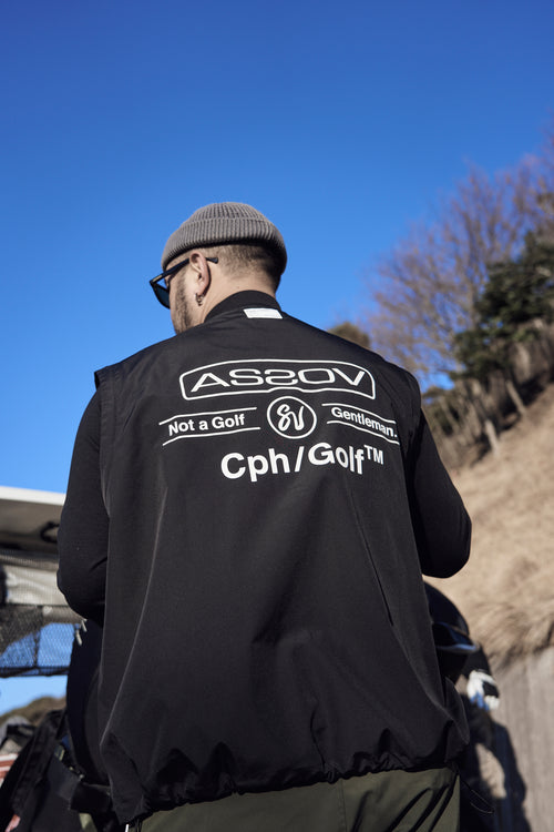 AS2OV×Cph/Golf #DETACHABLE VEST NO COLLAR JACKET