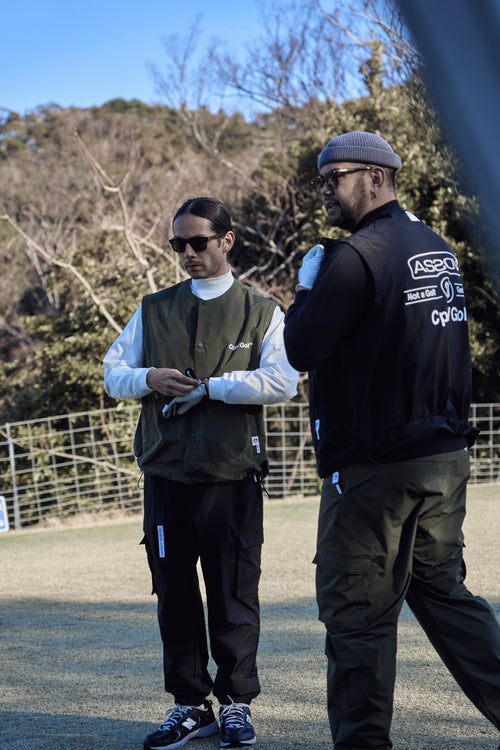 AS2OV×Cph/Golf #DETACHABLE VEST NO COLLAR JACKET
