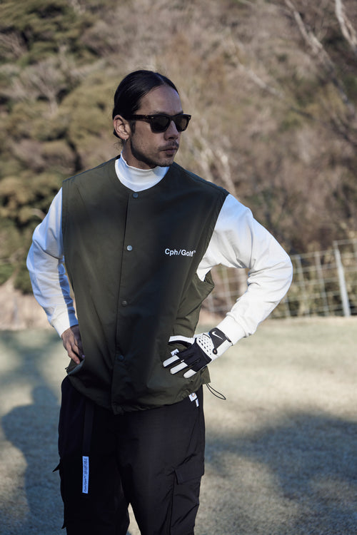 AS2OV×Cph/Golf #DETACHABLE VEST NO COLLAR JACKET