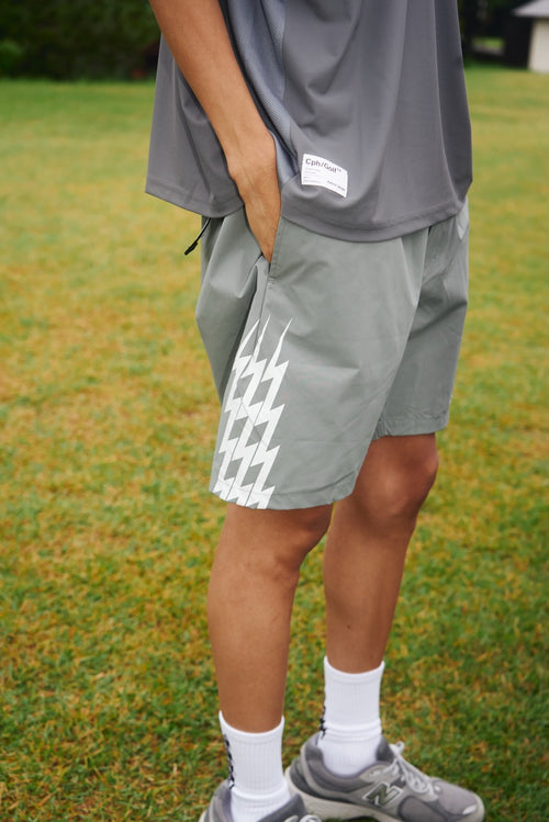 #THUNDER STRIPES ADJUSTABLE SHORTS