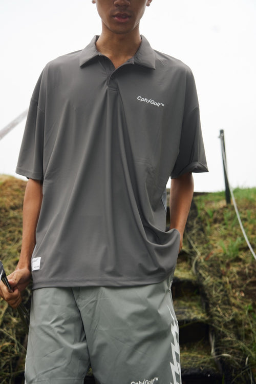 #THUNDER STRIPES SIDE MESH POLO