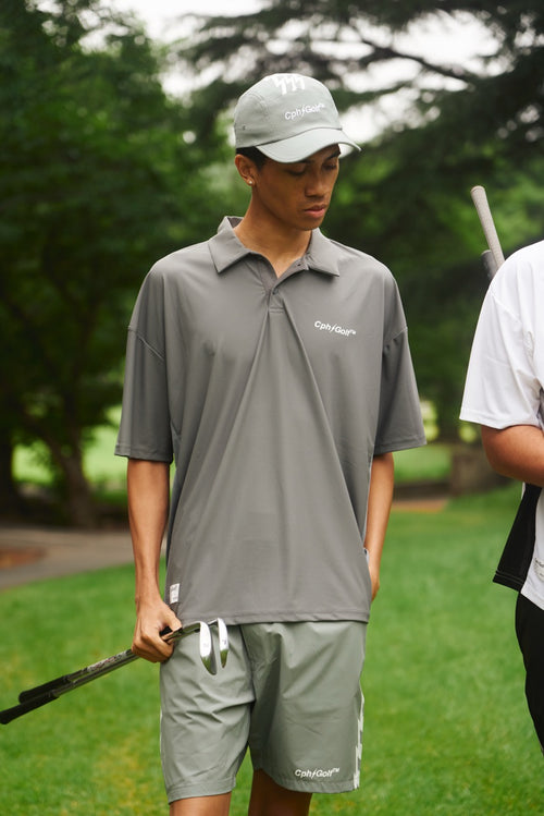 #THUNDER STRIPES SIDE MESH POLO