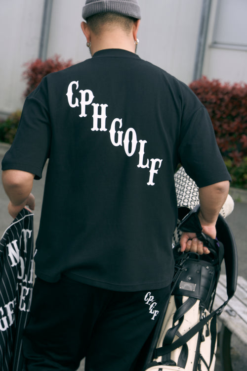 #HALF MOCK NECK CLASSIC LOGO TEE