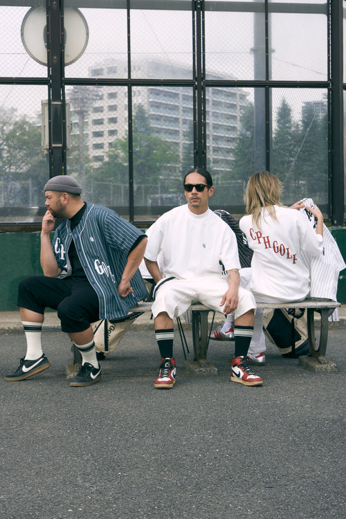 #HALF MOCK NECK CLASSIC LOGO TEE
