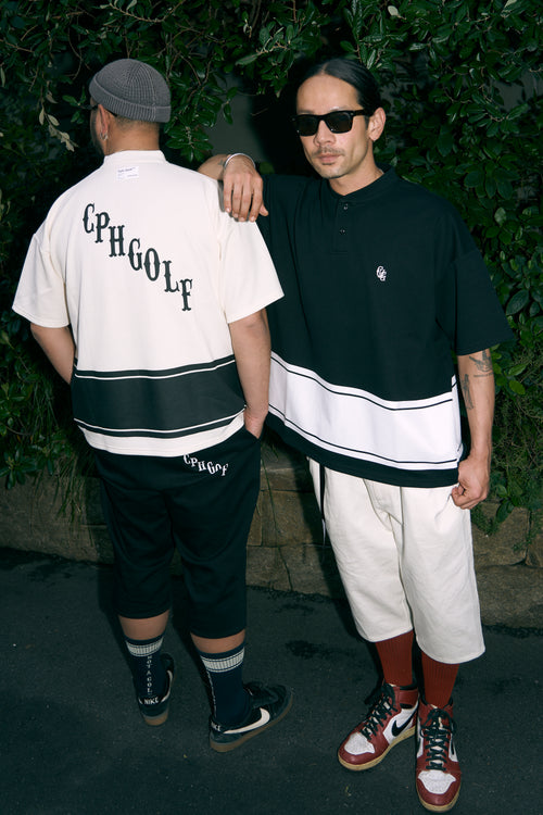 #HENRY NECK BIG STRIPE POLO