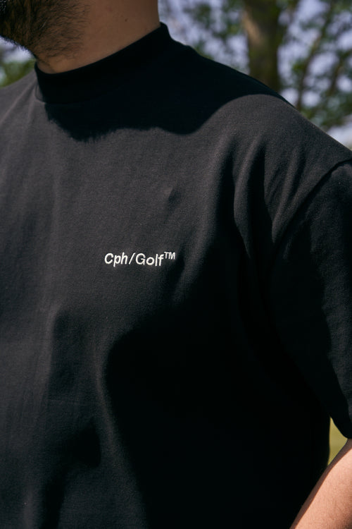 #Cph/Golf™ LOGO HALF MOCK NECK TEE