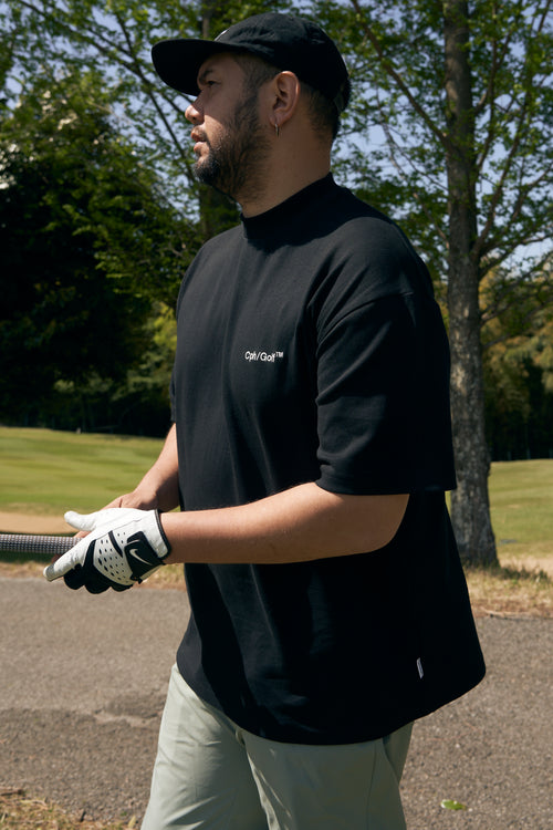 #Cph/Golf™ LOGO HALF MOCK NECK TEE