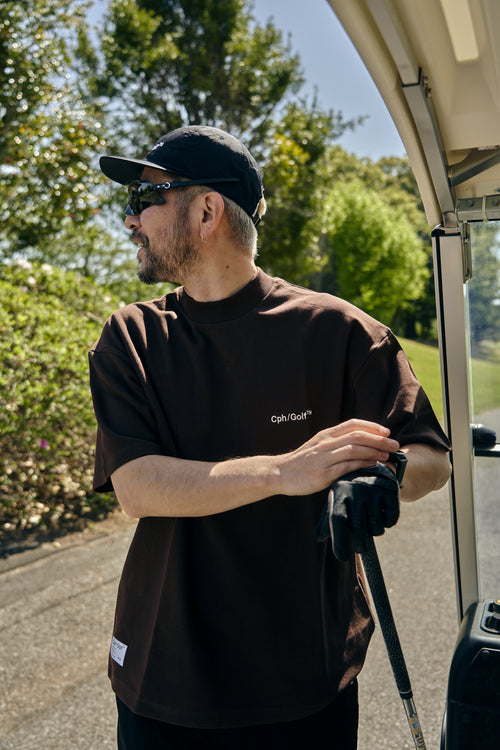 #Cph/Golf™ LOGO HALF MOCK NECK TEE