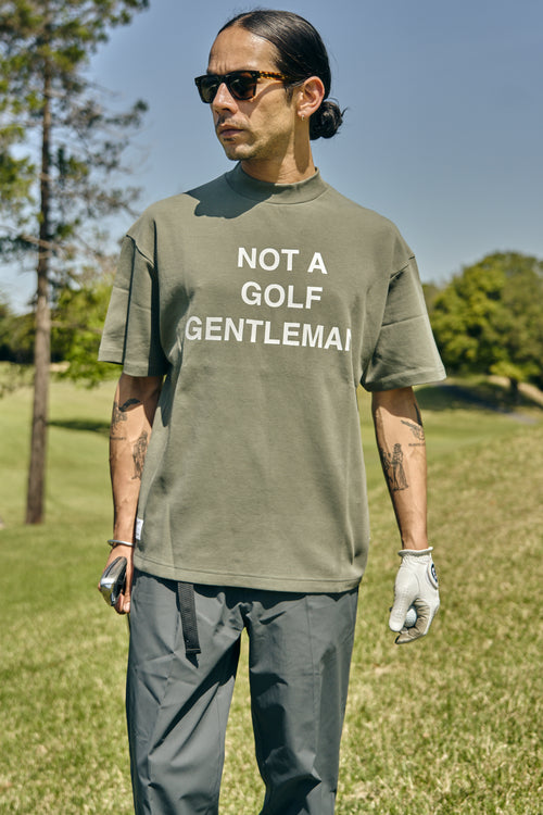 #GENTLEMAN HALF MOCK NECK TEE
