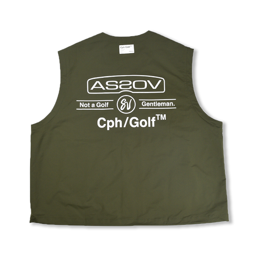 AS2OV×Cph/Golf #DETACHABLE VEST NO COLLAR JACKET