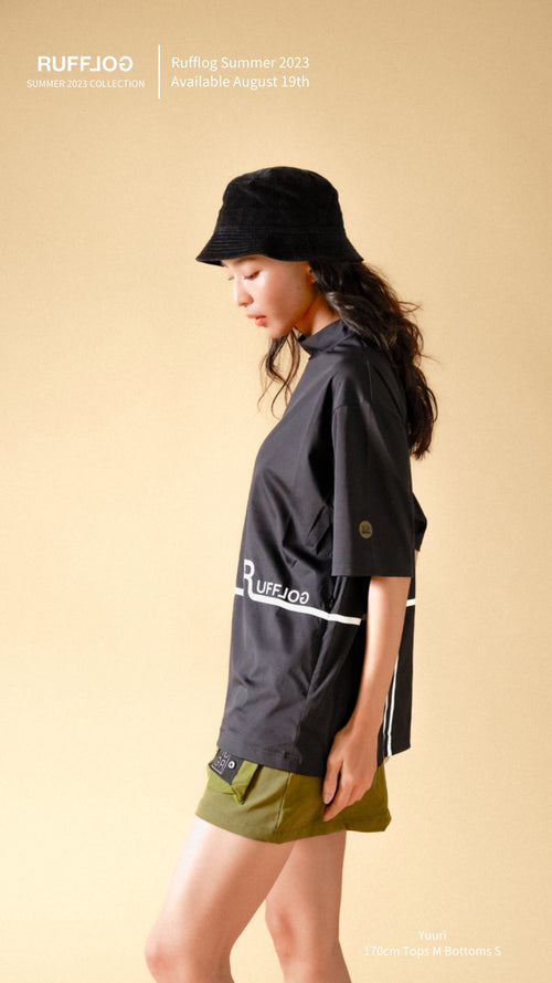 CROSS LINE LOGO S/S MOCK