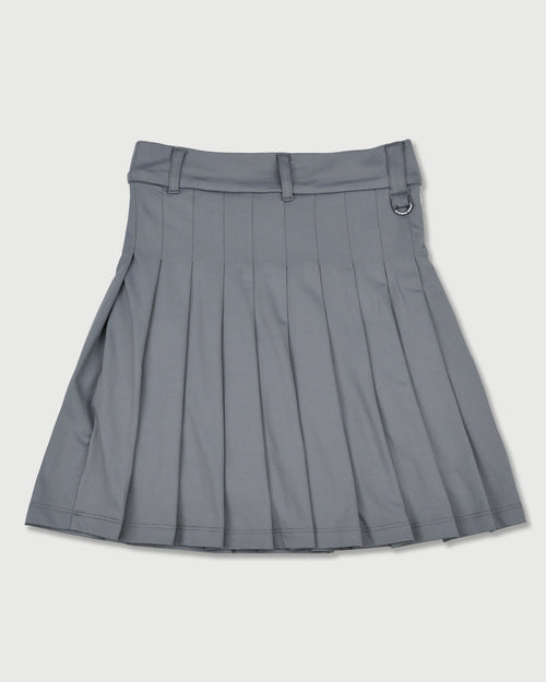 PLEATS FLARE CUT SKIRT